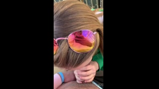 Laney Grey's Public Blowjob with a View