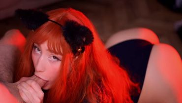 Pufffypink takes a massive load right in the mouth... damn