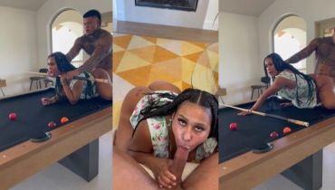 Jaaden kyrelle getting absolutely wrecked on the pool table...