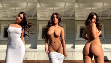 Bxbyvioletx finally ditching that white dress... ?