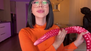 Velma From Scooby-Doo Gets An Intense Tentacle Dildo Fuck